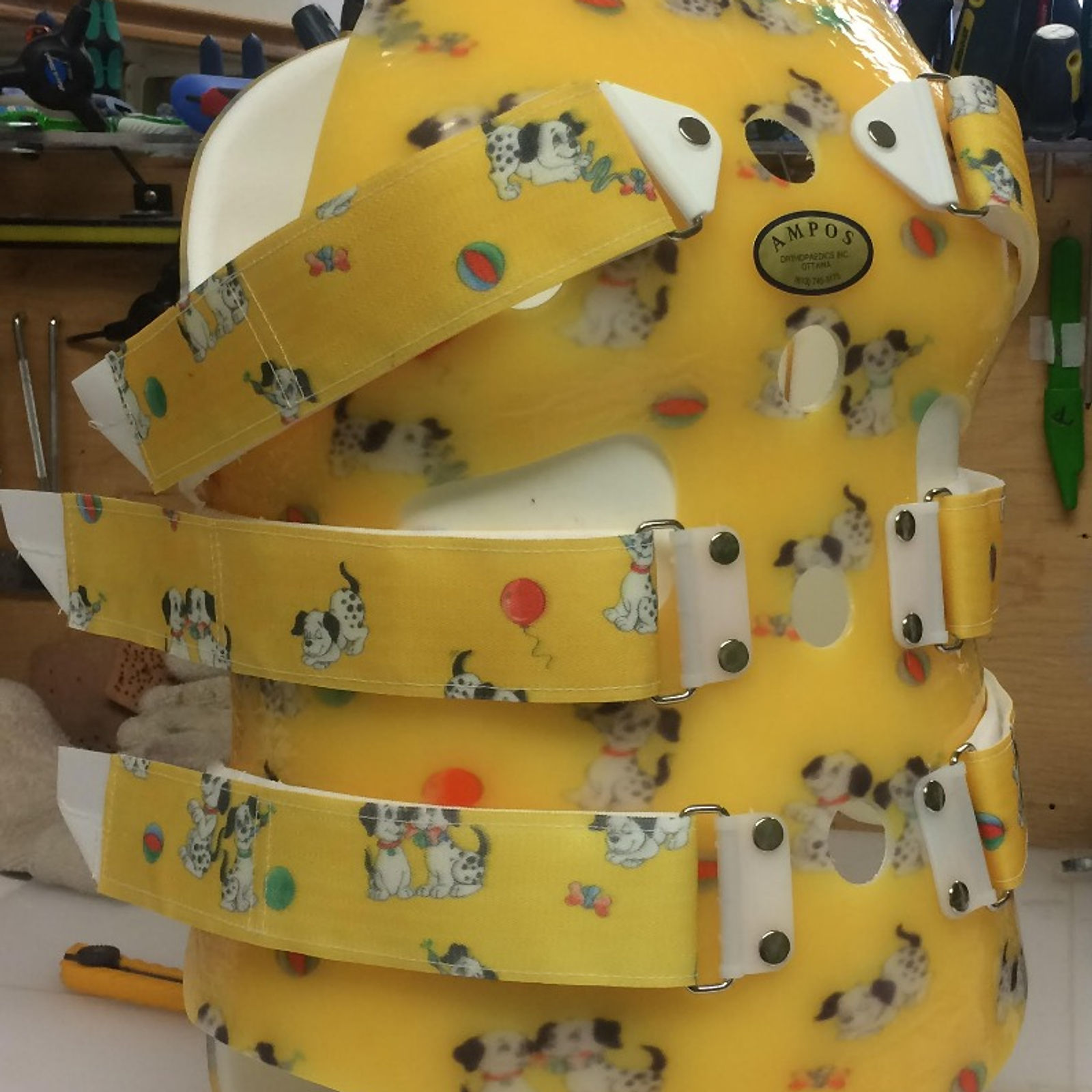 Dalmatians pattern on TLSO