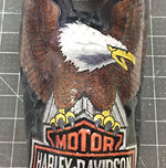 Custom prosthetic design with Harley Davidson graphics
