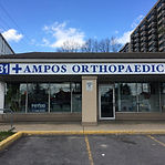 Red and black custom prosthetic leg