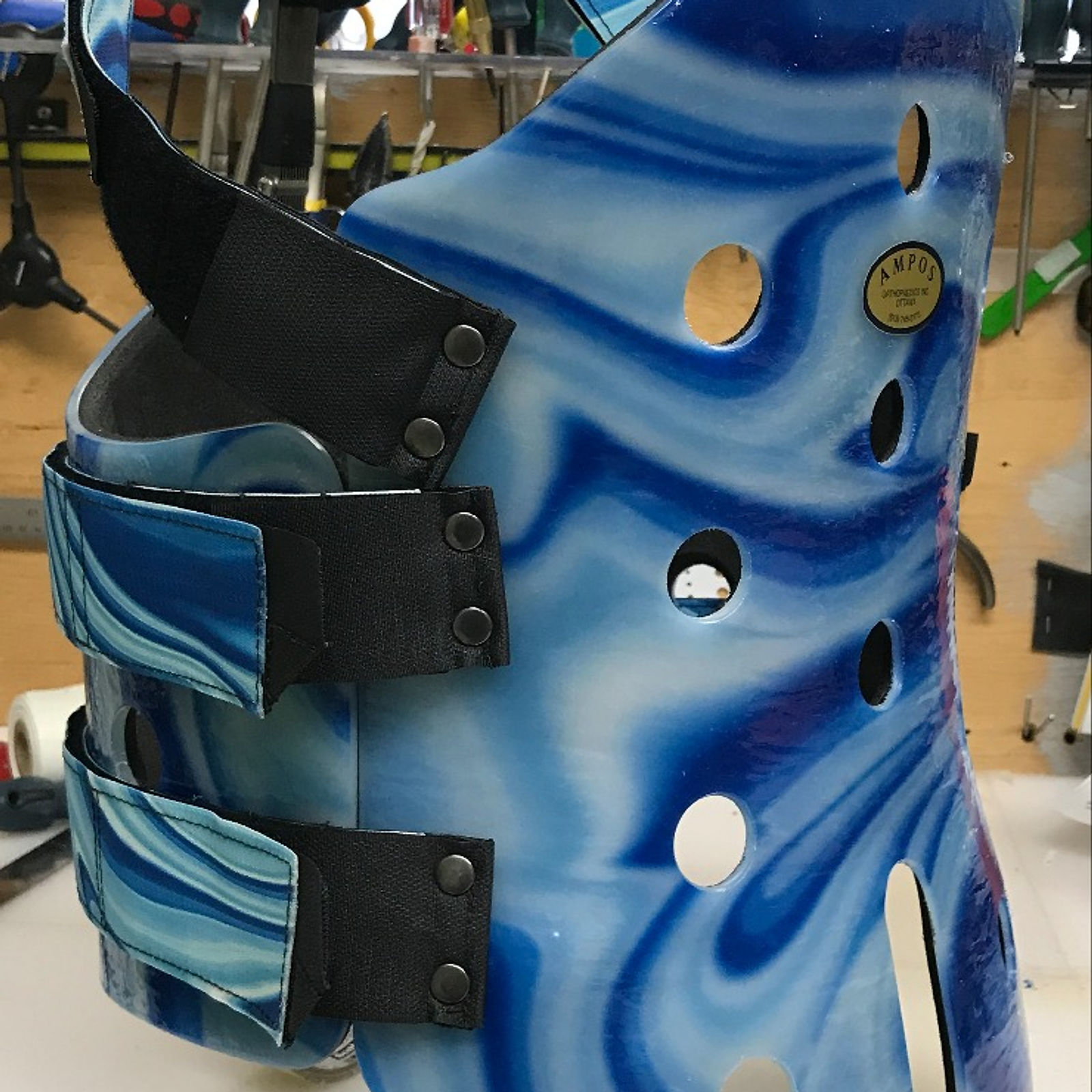 Water pattern TLSO with sternal pad (back)